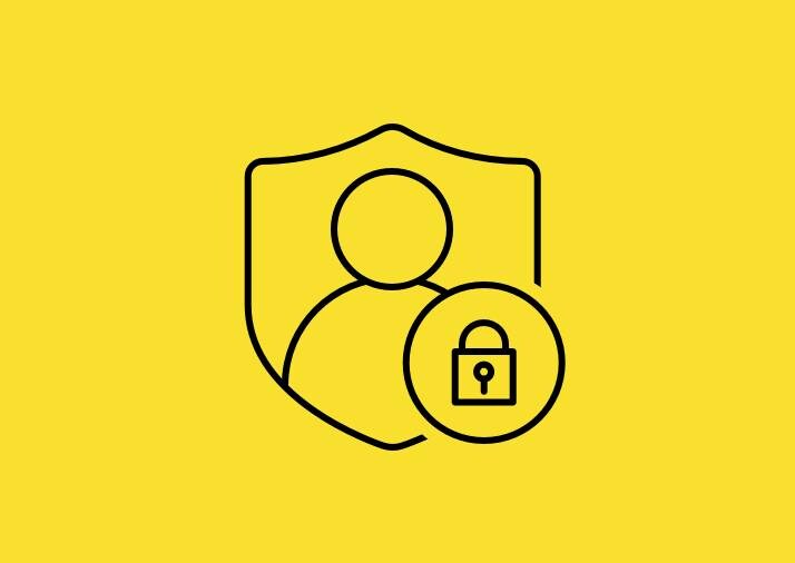 Personen en padlock icoon