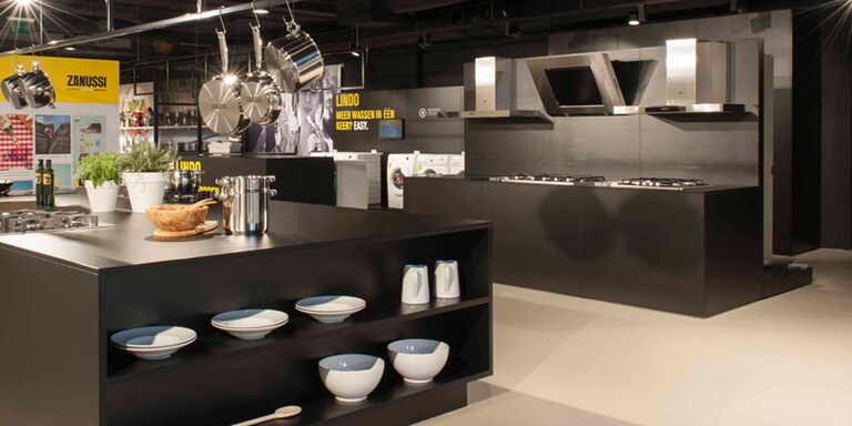 Zanussi apparaten niet meer in de showroom aanwezig